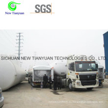 Criogénico 30-68m3 Capacidad de carga Liquifying LPG Tank Container Semi-Trailer